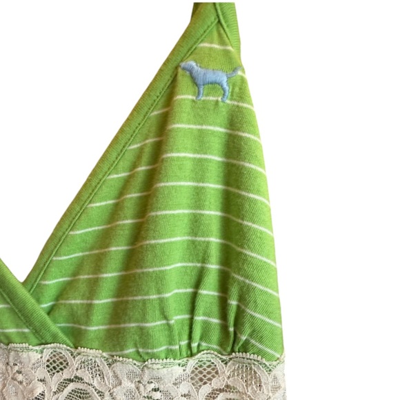 PINK Victoria’s Secret VTG Lace Cotton Midi Dress Top Intimates Beach - Picture 11 of 13